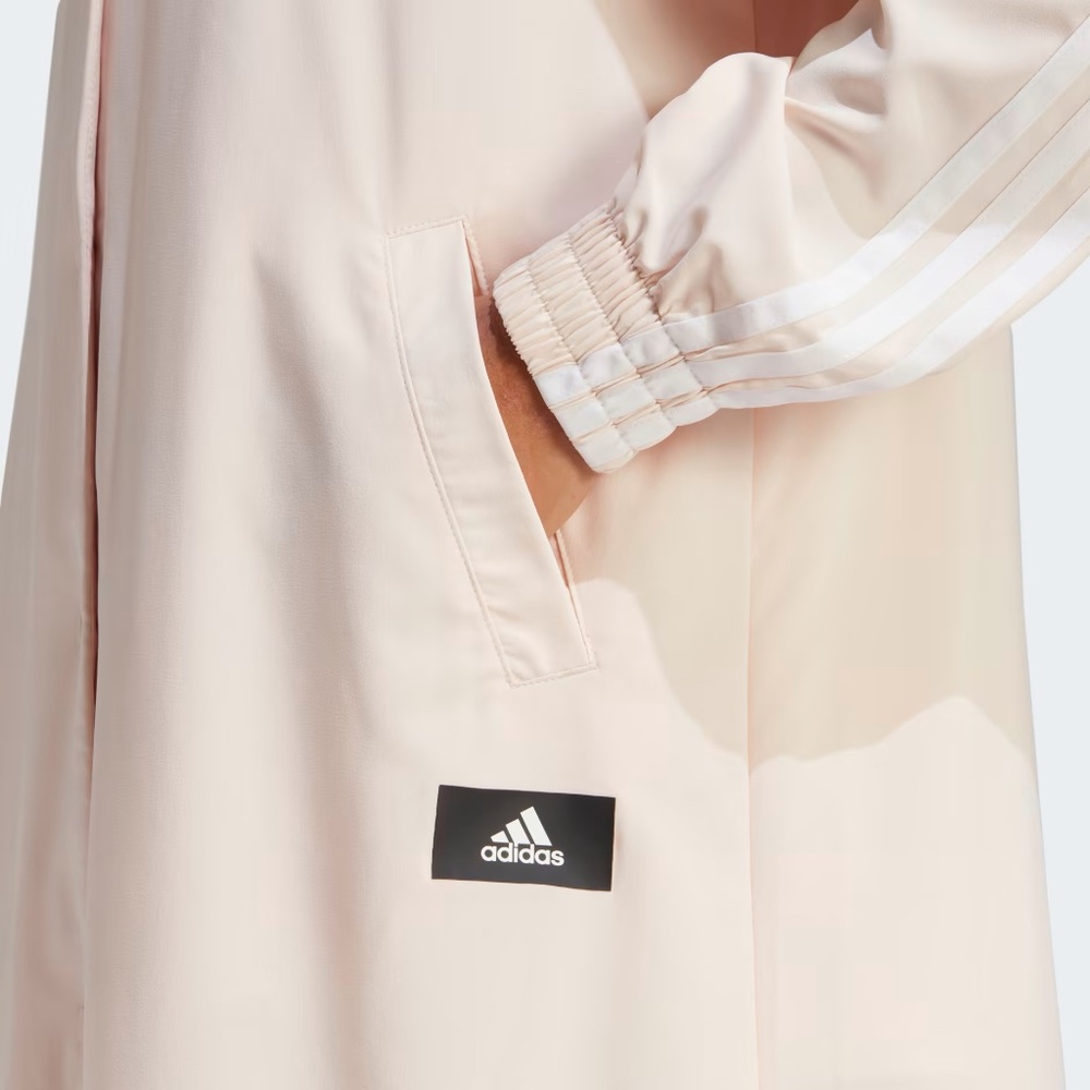 ADIDAS FUTURE ICONS 3-STRIPES LONG COVER-UP ABAYAH KIMONO - Picture 5 of 6